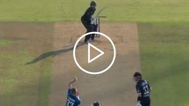 [Watch] England's New Pace Sensation Makes Devon Conway His 'First ODI Wicket'